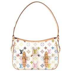 Louis Vuitton White Monogram Multicolore Lodge GM Multiple colors Leather  Cloth ref.172280 - Joli Closet