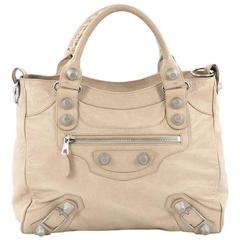 Balenciaga Velo Giant Studs Handbag Leather