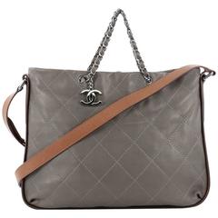 Chanel Country Chic Shoulder Bag Quilted Lambskin Large