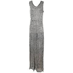Todd Oldham Mesh and Fringe Beading Dress, Spring 1998 7