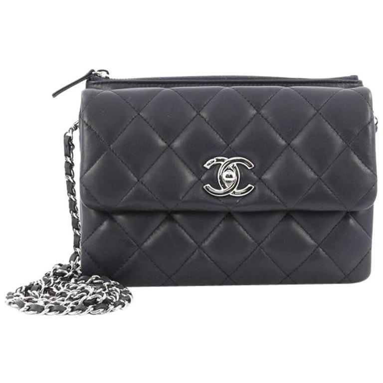 Chanel Daily Zippy Crossbody Bag Quilted Lambskin Small at 1stDibs ...