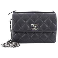 Chanel Daily Zippy Crossbody Bag Quilted Lambskin Small