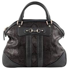 Gucci Catherine Top Handle Bag Python Large