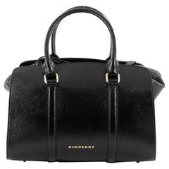 Burberry Dinton Convertible Satchel Patent Medium