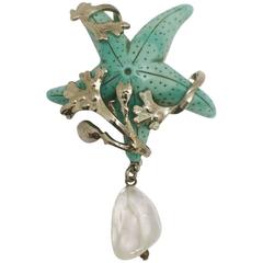 Fetching Philippe Ferrandis Starfish Brooch 7