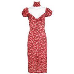 Dolce 
Gabbana Silk Floral Print Dress