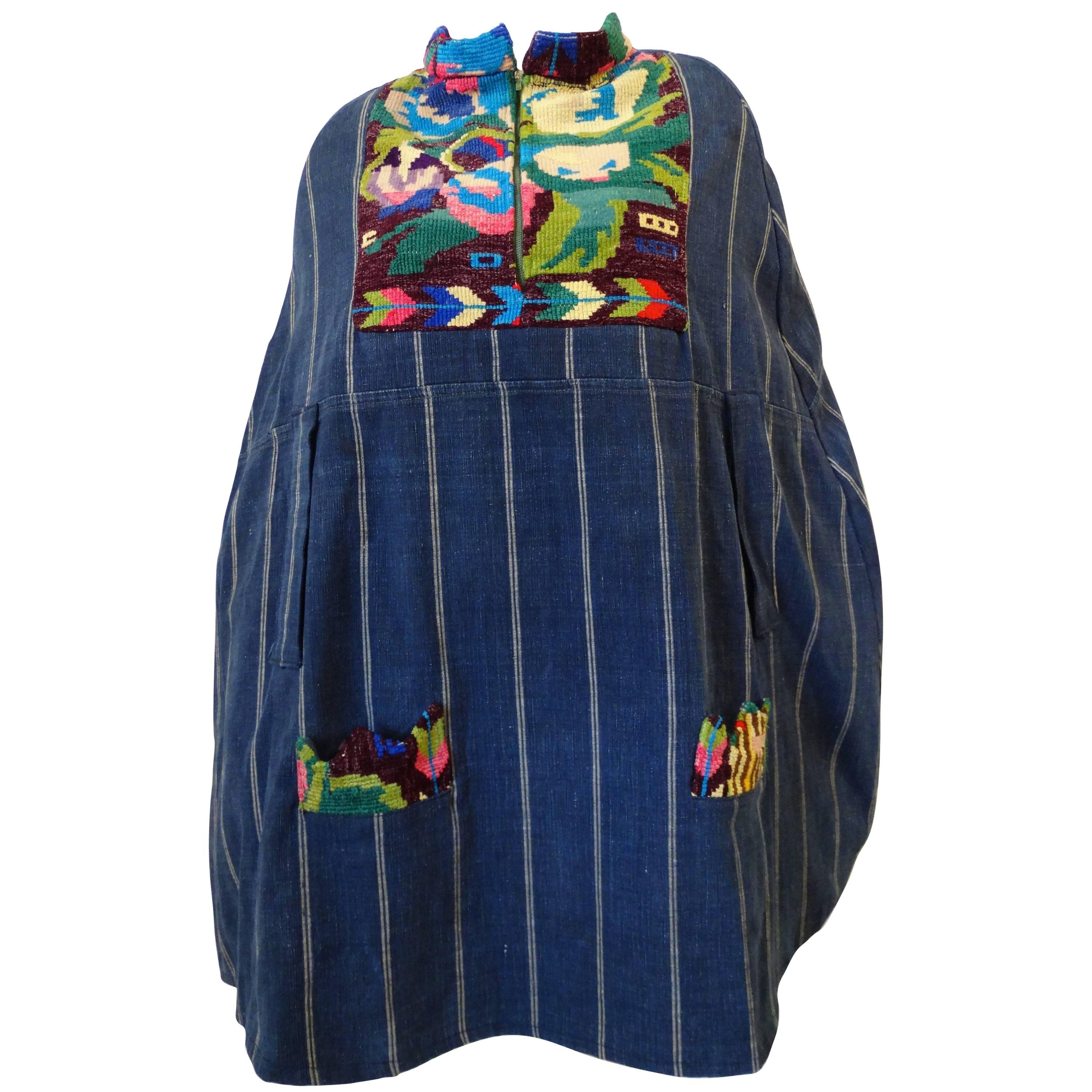 1970s Guatemalan Embroidered Cape