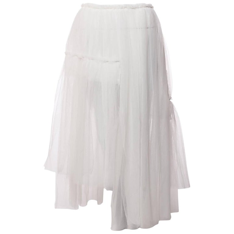 White Layered Tulle Petticoat 