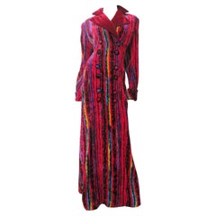 Atelier Versace F/W 1993 Iconic Silk Velvet Maxi Coat