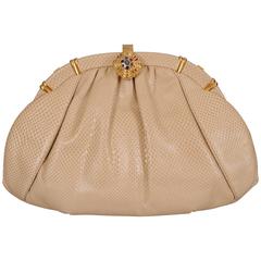 Pristine Judith Leiber Karung Clutch Bag Never Used 9