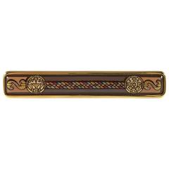 Hermes 1989 Enamel Brooch in Original Box 12