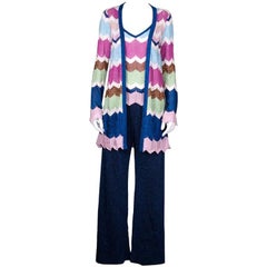 Used Missoni Lurex  Knit Pant Suit