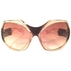  New Vintage Yves Saint Laurent YSL Mask Shield 1970 France Sunglasses