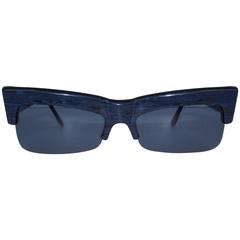 Futuristic 1980's Alain Mikli For Claude Montana Marbleized Sunglasses 3