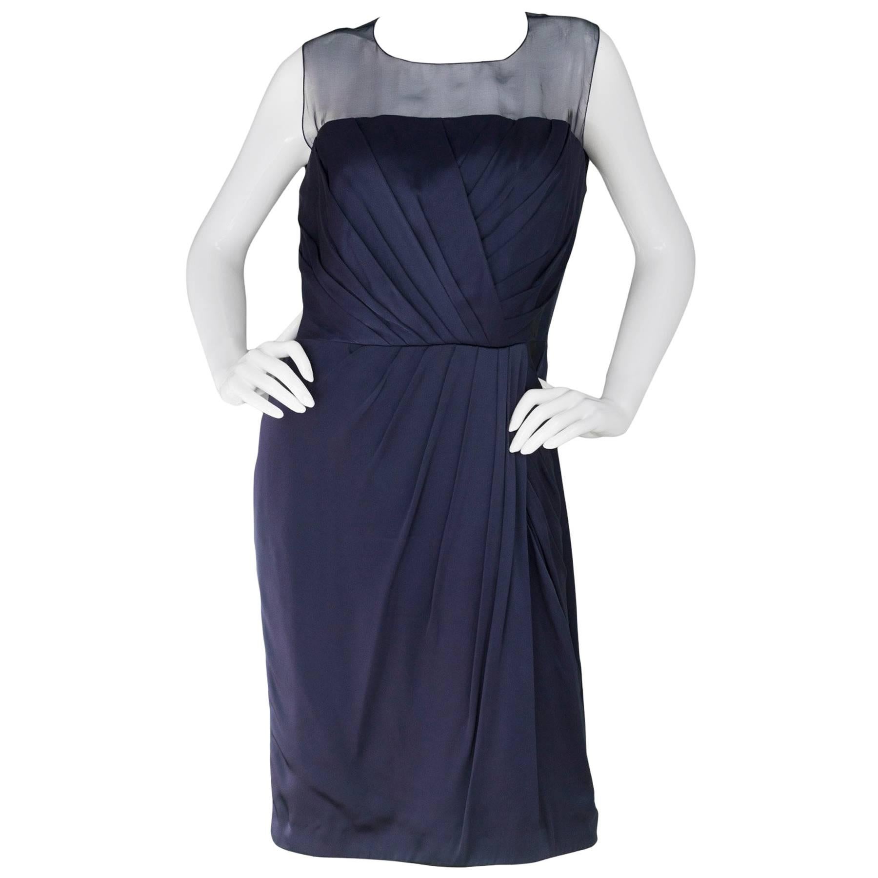 Andrew GN Navy Cocktail Dress sz FR46