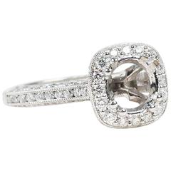 Tacori 00009072 18K Diamond Classic Crescent Engagement Setting
