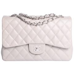 Chanel Timeless 2.55 Jumbo Flap Bag - gray-Crossbody 