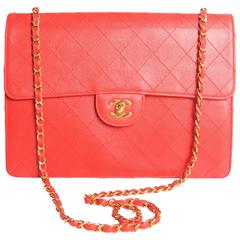 1997 Chanel Jumbo Flap Bag Vintage - red caviar leather -crossbody