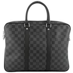 Used Louis Vuitton Porte-Documents Voyages Bag Damier Graphite PM