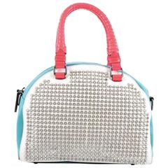 Christian Louboutin Panettone Satchel Spiked Leather Small