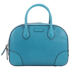 Gucci Bright Convertible Top Handle Bag Diamante Leather Small
