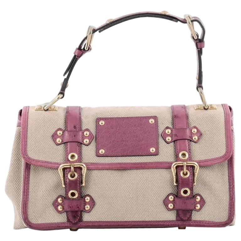 Louis Vuitton Sac Express Trianon Handbag Toile and Ostrich PM