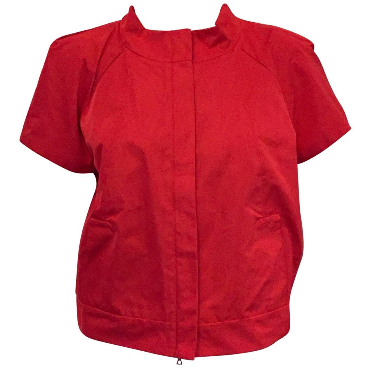 Modern and trendy Lida Baday short sleeve silk jacket