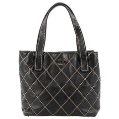 Chanel Surpique Tote Quilted Leather Medium