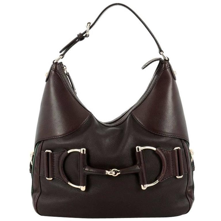 Gucci  Horsebit Heritage Hobo Leather Medium at 1stDibs