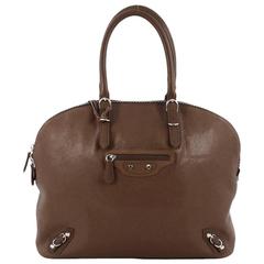 Balenciaga Carousel Bowling Bag Classic Studs Leather Large