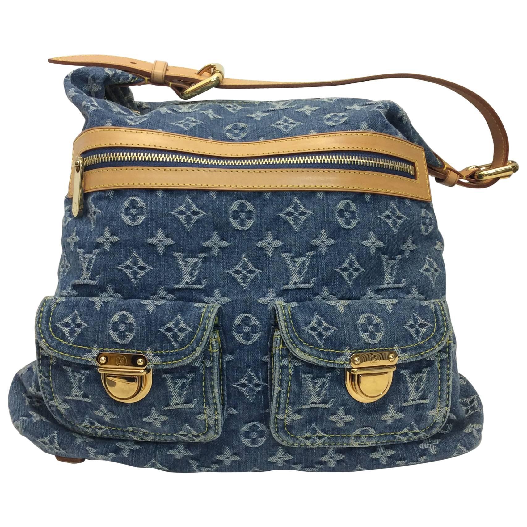 Louis Vuitton Denim Monogram Bag  For Sale