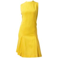 60s Yellow Shift Dress