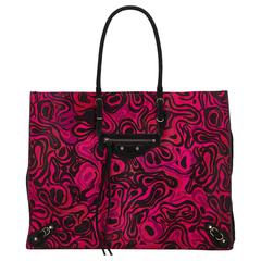 Balenciaga Purple Leather Motocross Papier A4 12