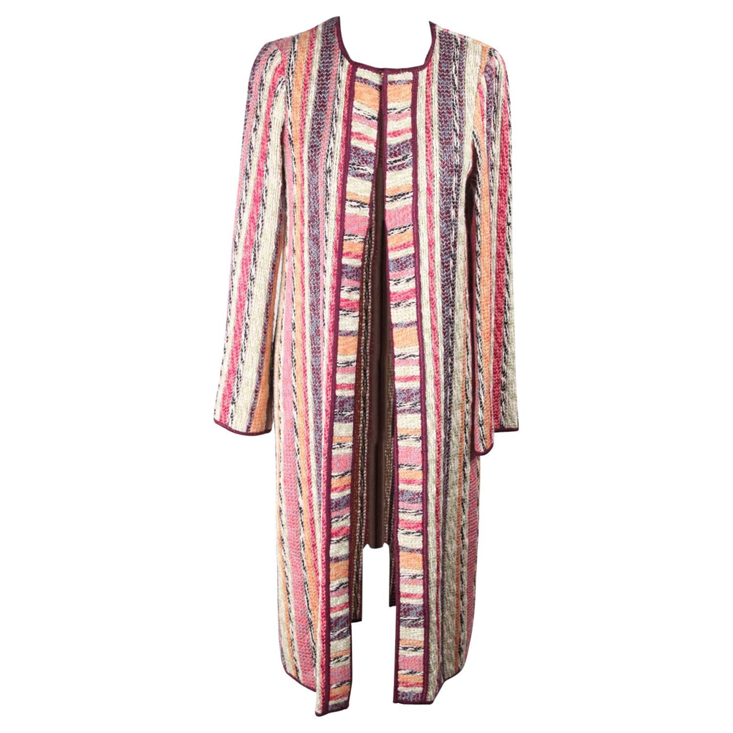 MISSONI Muticolor Knitted Silk Blend COAT