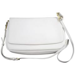 Louis Vuitton 2014 Monaco Cruise Collection White Grained Leather Bag