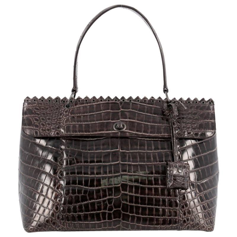 Bottega Veneta Tie-Dye Tiina Bag Crocodile Large