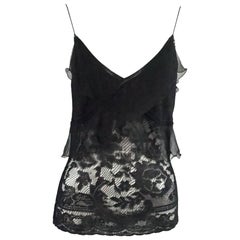 Christian Dior Black Camisole Top 