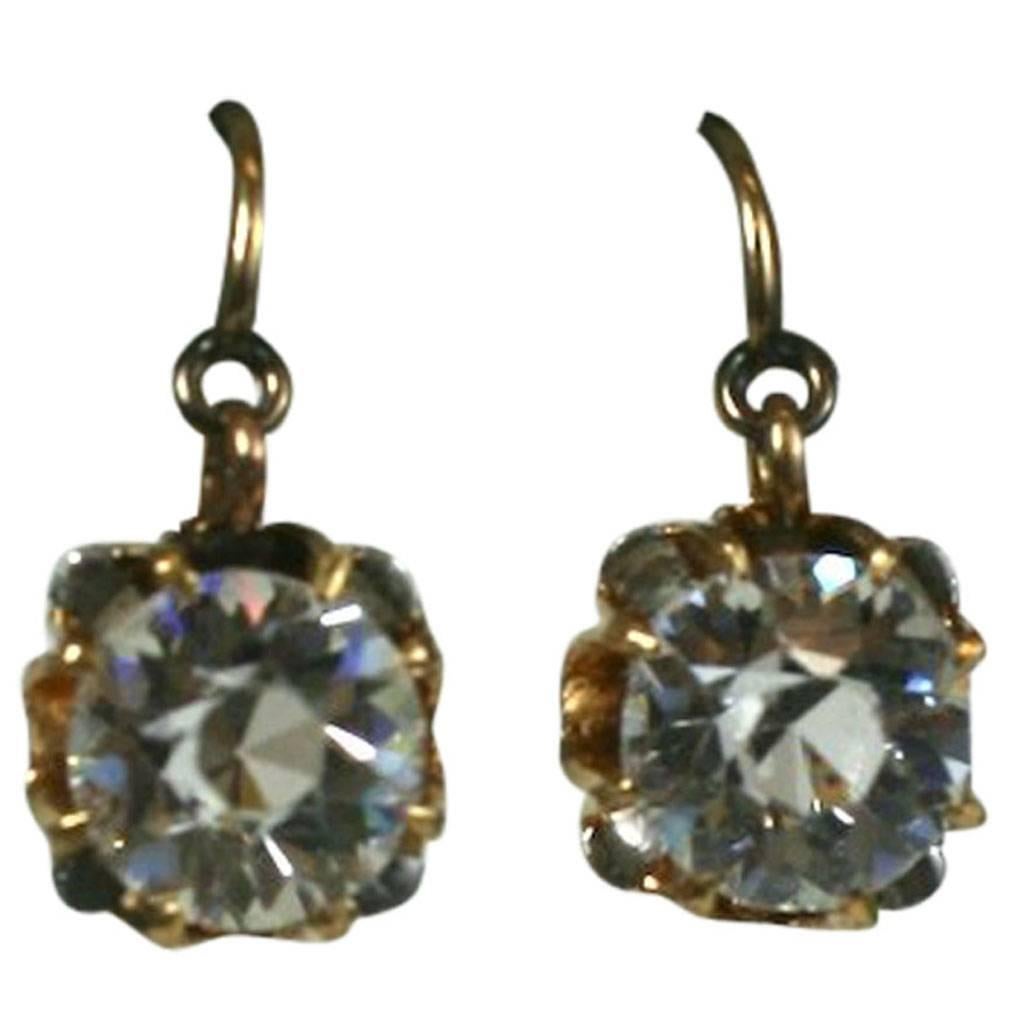 Victorian Solitaire Paste Earrings