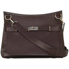Hermes Brown Clemence 34cm Jypsiere Crossbody Messenger Bag 8