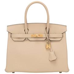 Hermes Trench Togo Birkin 30cm Gold Hardware 1