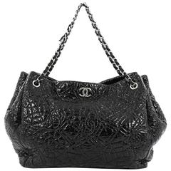 Chanel Graphic Edge Tote Patent Vinyl East West