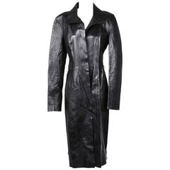 gucci leather coat