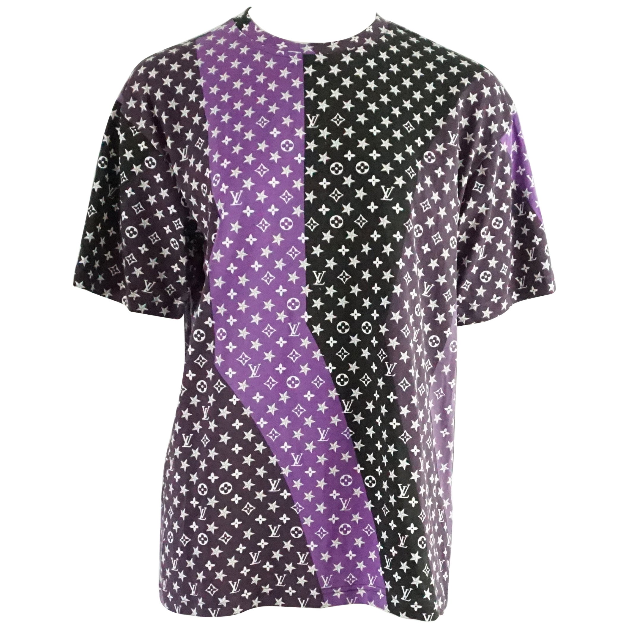 Louis Vuitton Purple Cotton Tee with 