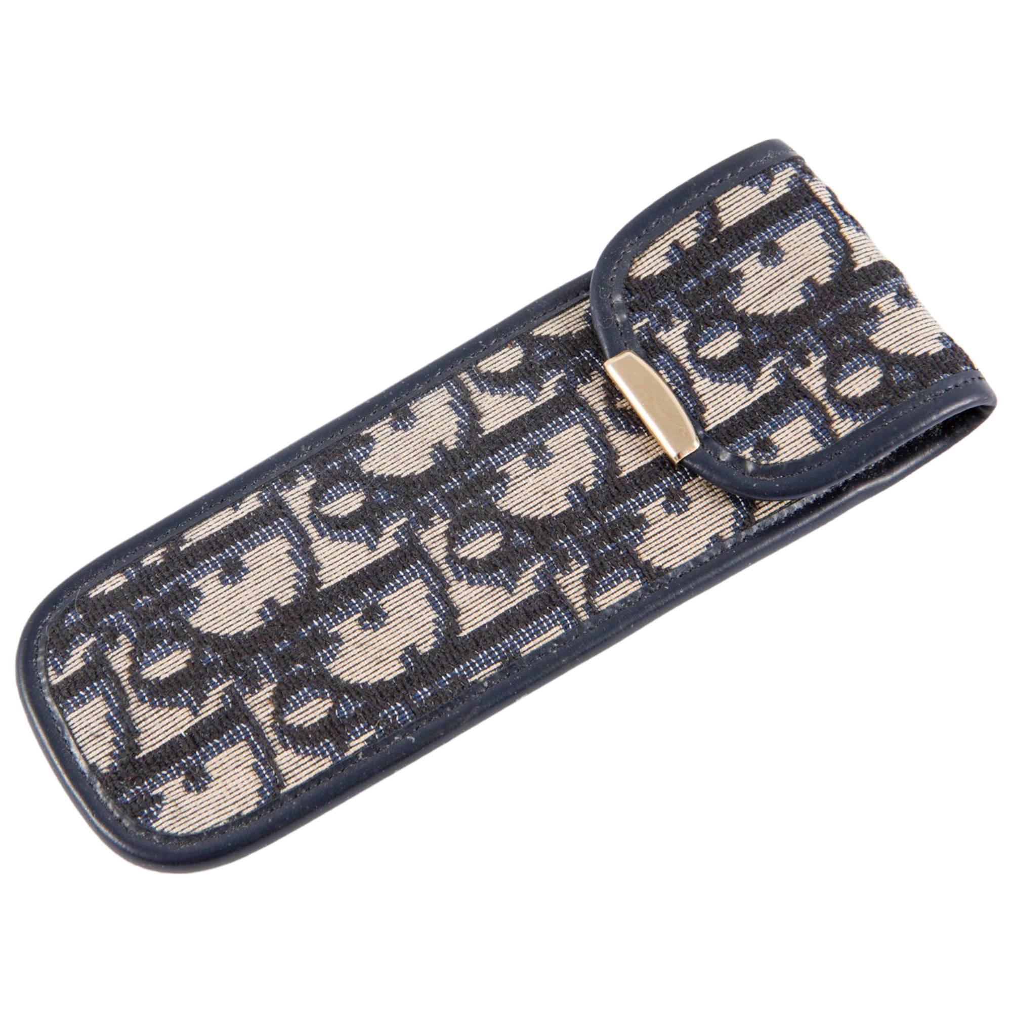 1970s Dior Navy Pen Case