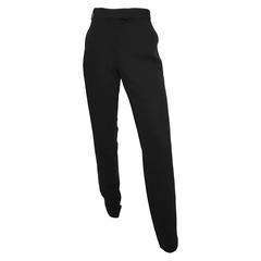 Ann Demeulemeester Black Tuxedo 'Eyes Closed Tight' Pants Size 8 / 40. 6