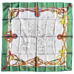 Vintage Gucci NEVER Worn Silk Scarf 1980s - 90s New Old Stock