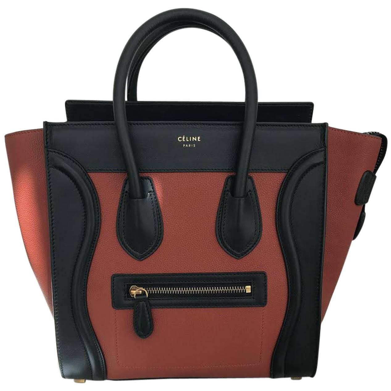 celine micro luggage tote For Sale