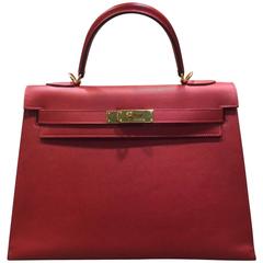 Hermes Rose Jaipur Kelly Bag 32cm Epsom Leather Sellier Gold Hardware