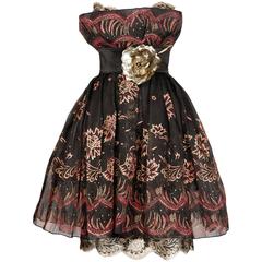 Zandra Rhodes Vintage Hand-Painted Dress