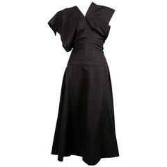 1990 COMME DES GARCONS asymetrical black dress